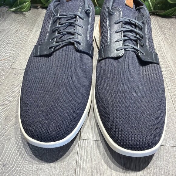 Wolf & Shepherd Swiftknit Derby Navy Blue White Knit Shoes Mens Size 14 main image 7